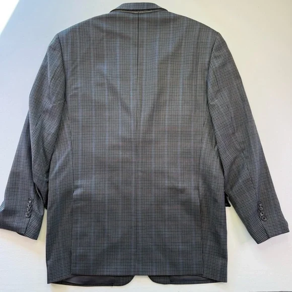 Joseph Abboud Sport Coat Blazer Men's Size‎ 42R Wool Plaid READ